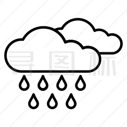 大雨小雨简笔画图片图片