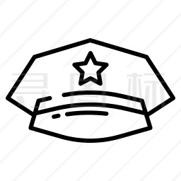 警察的画法帽子图片