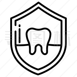 牙齿保护图标