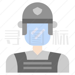 防暴警察图标