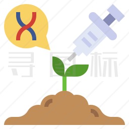 转基因植物图标