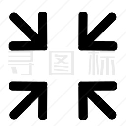  箭头-缩小图标