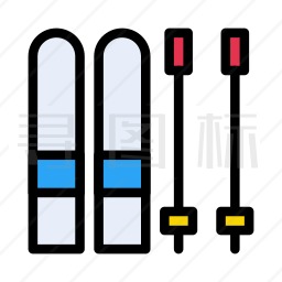 滑雪板图标