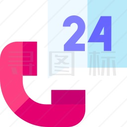 24小时电话图标