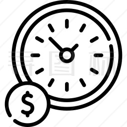 时间金钱图标