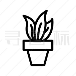 盆栽植物图标