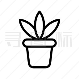 盆栽植物图标