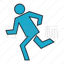  跑步运动员图标