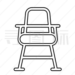  儿童餐椅图标