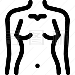 女性身体图标