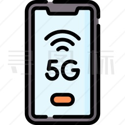 5G手机图标