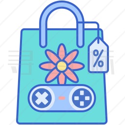 游戏购物袋图标