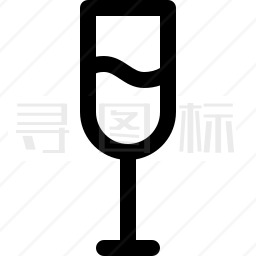 香槟酒杯图标