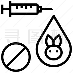动物试验图标