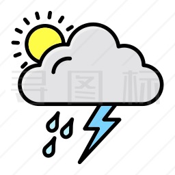 雷雨图标