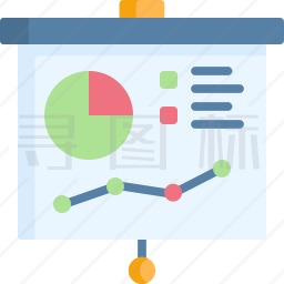 图表演示图标