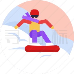 单板滑雪图标