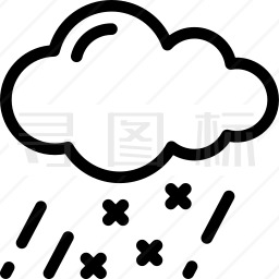 雨夹雪图标