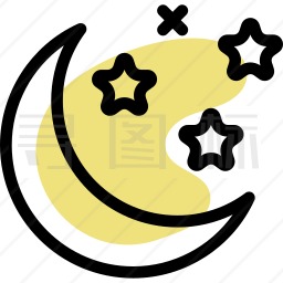 月亮星星图标