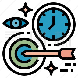 时间和日期时间效率图标