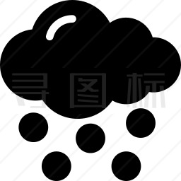 冰雹图标