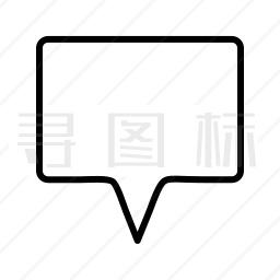 矩形语音气泡图标