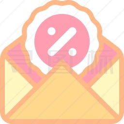 折扣邮件图标