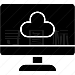 电脑云存储图标