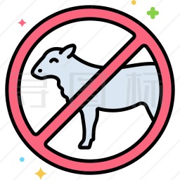 禁止羊肉图标