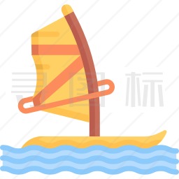 风帆冲浪图标