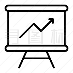 图表演示图标