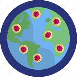 世界病毒图标