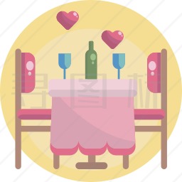 浪漫晚餐图标