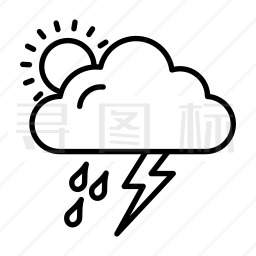 雷雨图标