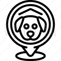 宠物狗位置图标