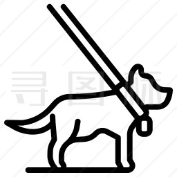 导盲犬图标