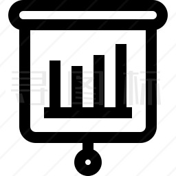 图表演示图标