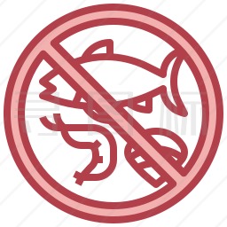 禁止海鲜图标