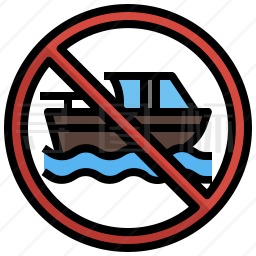 禁止船只图标