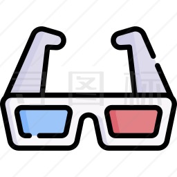 3D眼镜图标