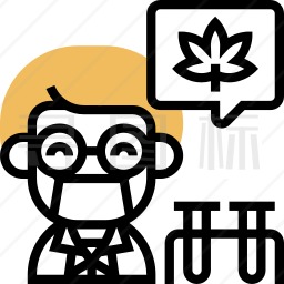 大麻研究图标