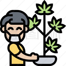 大麻栽培图标