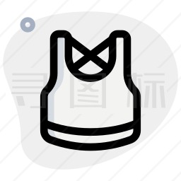 运动胸罩图标