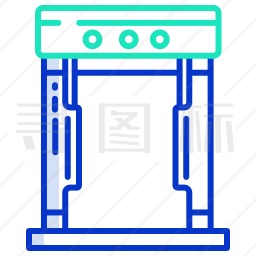 金属安检门图标