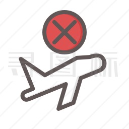 禁止飞行图标