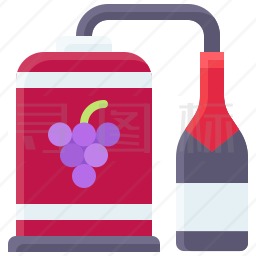 葡萄酒酿造图标