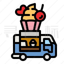 甜点餐车图标