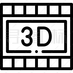 3D电影图标