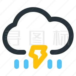 雷雨图标