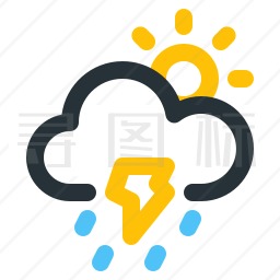 雷雨图标